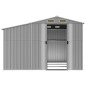 vidaXL Capanno da Giardino Grigio 277x279x179 cm in Acciaio Zincato vidaXL Capanno da Giardino Grigio 277x279x179 cm in Acciaio Zincato