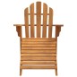Sedia Giardino Adirondack con Poggiapiedi Legno Massello Teak Sedia Giardino Adirondack con Poggiapiedi Legno Massello Teak