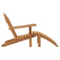 Sedia Giardino Adirondack con Poggiapiedi Legno Massello Teak Sedia Giardino Adirondack con Poggiapiedi Legno Massello Teak
