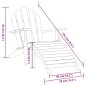 Sedia Giardino Adirondack con Poggiapiedi Legno Massello Teak Sedia Giardino Adirondack con Poggiapiedi Legno Massello Teak