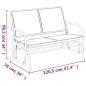 Panca Glider Giardino Nera 120,5x76x86,5 cm Textilene e Acciaio Panca Glider Giardino Nera 120,5x76x86,5 cm Textilene e Acciaio