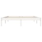 vidaXL Giroletto Bianco 135x190 cm Legno Massello di Pino 4FT6 Double vidaXL Giroletto Bianco 135x190 cm Legno Massello di Pino 4FT6 Double