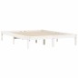 vidaXL Giroletto Bianco 135x190 cm Legno Massello di Pino 4FT6 Double vidaXL Giroletto Bianco 135x190 cm Legno Massello di Pino 4FT6 Double