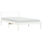 vidaXL Giroletto Bianco 90x190 cm in Legno Massello di Pino 3FT Single vidaXL Giroletto Bianco 90x190 cm in Legno Massello di Pino 3FT Single