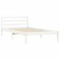 vidaXL Giroletto Bianco 90x190 cm in Legno Massello di Pino 3FT Single vidaXL Giroletto Bianco 90x190 cm in Legno Massello di Pino 3FT Single