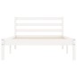 vidaXL Giroletto Bianco 90x190 cm in Legno Massello di Pino 3FT Single vidaXL Giroletto Bianco 90x190 cm in Legno Massello di Pino 3FT Single