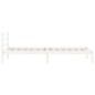 vidaXL Giroletto Bianco 90x190 cm in Legno Massello di Pino 3FT Single vidaXL Giroletto Bianco 90x190 cm in Legno Massello di Pino 3FT Single
