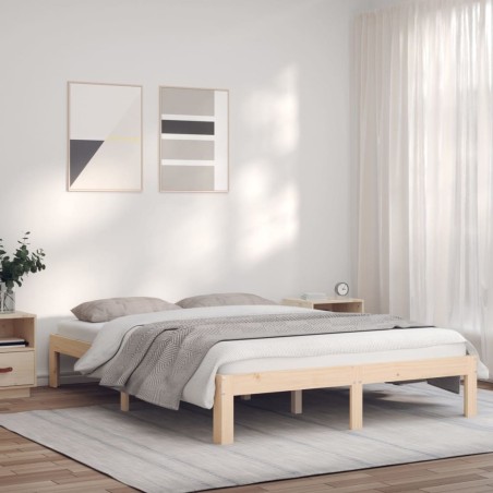 vidaXL Giroletto 140x190 cm in Legno Massello di Pino