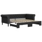 vidaXL Divano Letto con Letto Estraibile Nero 90x200 cm in Similpelle vidaXL Divano Letto con Letto Estraibile Nero 90x200 cm in Similpelle
