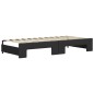 vidaXL Divano Letto con Letto Estraibile Nero 90x200 cm in Similpelle vidaXL Divano Letto con Letto Estraibile Nero 90x200 cm in Similpelle