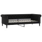vidaXL Divano Letto con Letto Estraibile Nero 90x200 cm in Similpelle vidaXL Divano Letto con Letto Estraibile Nero 90x200 cm in Similpelle