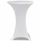 Copritavolo ?70 cm Bianco Tessuto elasticizzato 2 pezzi Copritavolo ?70 cm Bianco Tessuto elasticizzato 2 pezzi
