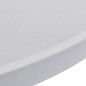 Copritavolo ?70 cm Bianco Tessuto elasticizzato 2 pezzi Copritavolo ?70 cm Bianco Tessuto elasticizzato 2 pezzi