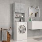 vidaXL Mobile Lavatrice Grigio Cemento 64x25,5x190cm Legno Multistrato vidaXL Mobile Lavatrice Grigio Cemento 64x25,5x190cm Legno Multistrato
