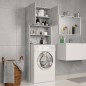 vidaXL Mobile Lavatrice Grigio Cemento 64x25,5x190cm Legno Multistrato vidaXL Mobile Lavatrice Grigio Cemento 64x25,5x190cm Legno Multistrato