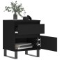 vidaXL Comodini 2pz Neri 40x35x50 cm in Legno Multistrato vidaXL Comodini 2pz Neri 40x35x50 cm in Legno Multistrato