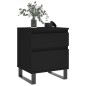 vidaXL Comodini 2pz Neri 40x35x50 cm in Legno Multistrato vidaXL Comodini 2pz Neri 40x35x50 cm in Legno Multistrato