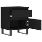 vidaXL Comodini 2pz Neri 40x35x50 cm in Legno Multistrato vidaXL Comodini 2pz Neri 40x35x50 cm in Legno Multistrato