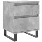 vidaXL Comodini 2pz Grigio Cemento 40x35x50 cm in Legno Multistrato