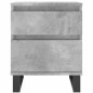 vidaXL Comodini 2pz Grigio Cemento 40x35x50 cm in Legno Multistrato