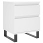 vidaXL Comodini 2pz Bianchi 40x35x50 cm in Legno Multistrato vidaXL Comodini 2pz Bianchi 40x35x50 cm in Legno Multistrato