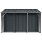vidaXL Capanno da Giardino Antracite 277x279x179 cm in Acciaio Zincato