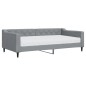 vidaXL Divano Letto con Materasso Grigio Chiaro 100x200 cm in Tessuto vidaXL Divano Letto con Materasso Grigio Chiaro 100x200 cm in Tessuto