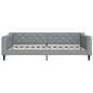 vidaXL Divano Letto con Materasso Grigio Chiaro 100x200 cm in Tessuto vidaXL Divano Letto con Materasso Grigio Chiaro 100x200 cm in Tessuto