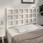 Testiera per Letto Bianca 125,5x4x100 cm Legno Massello di Pino Testiera per Letto Bianca 125,5x4x100 cm Legno Massello di Pino