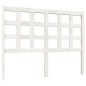 Testiera per Letto Bianca 125,5x4x100 cm Legno Massello di Pino Testiera per Letto Bianca 125,5x4x100 cm Legno Massello di Pino