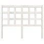 Testiera per Letto Bianca 125,5x4x100 cm Legno Massello di Pino Testiera per Letto Bianca 125,5x4x100 cm Legno Massello di Pino