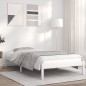 vidaXL Giroletto Bianco 90x190 cm in Legno Massello di Pino 3FT Single vidaXL Giroletto Bianco 90x190 cm in Legno Massello di Pino 3FT Single