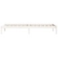 vidaXL Giroletto Bianco 90x190 cm in Legno Massello di Pino 3FT Single vidaXL Giroletto Bianco 90x190 cm in Legno Massello di Pino 3FT Single