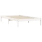 vidaXL Giroletto Bianco 90x190 cm in Legno Massello di Pino 3FT Single vidaXL Giroletto Bianco 90x190 cm in Legno Massello di Pino 3FT Single