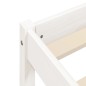 vidaXL Giroletto Bianco 140x190 cm in Legno Massello di Pino vidaXL Giroletto Bianco 140x190 cm in Legno Massello di Pino