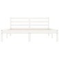 vidaXL Giroletto Bianco 120x200 cm in Legno Massello di Pino vidaXL Giroletto Bianco 120x200 cm in Legno Massello di Pino