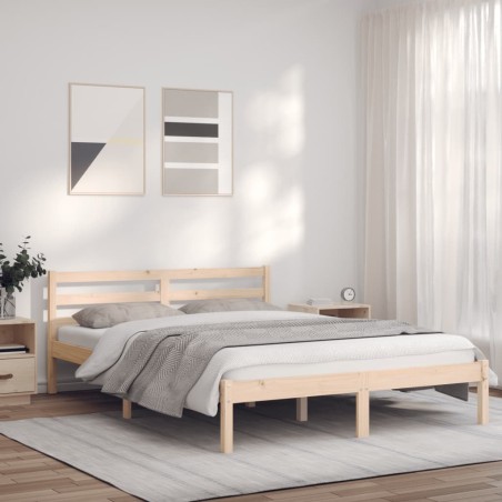 vidaXL Giroletto 140x200 cm in Legno Massello di Pino