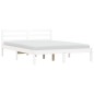 vidaXL Giroletto Bianco 160x200 cm in Legno Massello di Pino vidaXL Giroletto Bianco 160x200 cm in Legno Massello di Pino