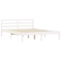 vidaXL Giroletto Bianco 160x200 cm in Legno Massello di Pino vidaXL Giroletto Bianco 160x200 cm in Legno Massello di Pino