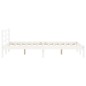vidaXL Giroletto Bianco 160x200 cm in Legno Massello di Pino vidaXL Giroletto Bianco 160x200 cm in Legno Massello di Pino