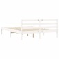 vidaXL Giroletto Bianco 160x200 cm in Legno Massello di Pino vidaXL Giroletto Bianco 160x200 cm in Legno Massello di Pino