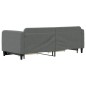 vidaXL Divano Letto Estraibile Cassetti Grigio Scuro 80x200cm Tessuto vidaXL Divano Letto Estraibile Cassetti Grigio Scuro 80x200cm Tessuto