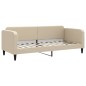 vidaXL Divano Letto Estraibile con Cassetti Crema 80x200 cm in Tessuto vidaXL Divano Letto Estraibile con Cassetti Crema 80x200 cm in Tessuto