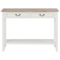 vidaXL Tavolo Consolle Bianco 110x35x80 cm in Legno vidaXL Tavolo Consolle Bianco 110x35x80 cm in Legno