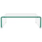 vidaXL Mobile/Rialzo porta TV in Vetro Bianco 40x25x11 cm vidaXL Mobile/Rialzo porta TV in Vetro Bianco 40x25x11 cm