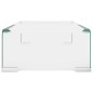 vidaXL Mobile/Rialzo porta TV in Vetro Bianco 40x25x11 cm vidaXL Mobile/Rialzo porta TV in Vetro Bianco 40x25x11 cm