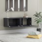 vidaXL Mobile Porta TV Grigio Lucido 100x30x30 cm in Truciolato vidaXL Mobile Porta TV Grigio Lucido 100x30x30 cm in Truciolato