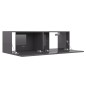 vidaXL Mobile Porta TV Grigio Lucido 100x30x30 cm in Truciolato vidaXL Mobile Porta TV Grigio Lucido 100x30x30 cm in Truciolato