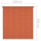 vidaXL Tenda a Rullo per Esterni 220x230 cm Arancione vidaXL Tenda a Rullo per Esterni 220x230 cm Arancione