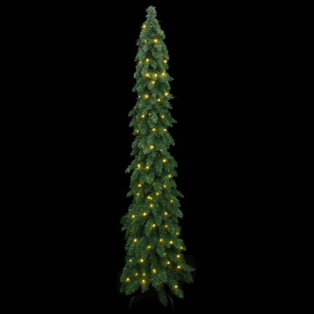 vidaXL Albero di Natale Artificiale con 100 LED 180 cm